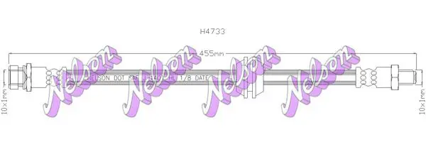 Handler.Part Brake hose KAWE H4733 1