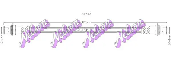 Handler.Part Brake hose KAWE H4743 1