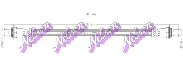 Handler.Part Brake hose KAWE H4745 1