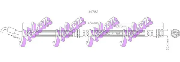 Handler.Part Brake hose KAWE H4782 1