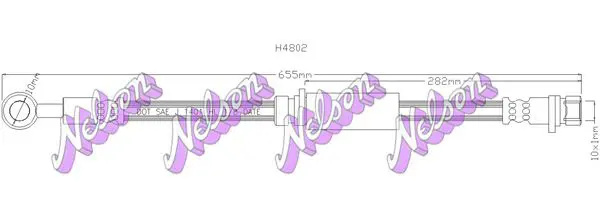 Handler.Part Brake hose KAWE H4802 1