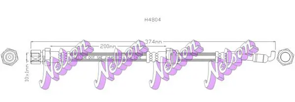 Handler.Part Brake hose KAWE H4804 1