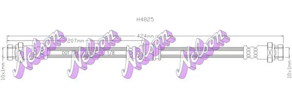 Handler.Part Brake hose KAWE H4825 1