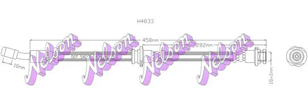 Handler.Part Brake hose KAWE H4833 1