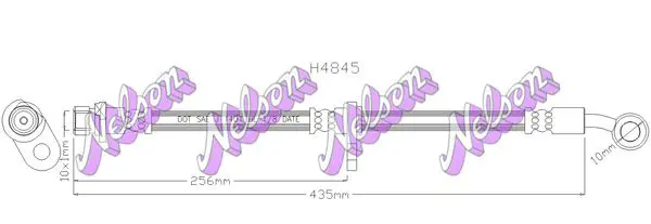 Handler.Part Brake hose KAWE H4845 1