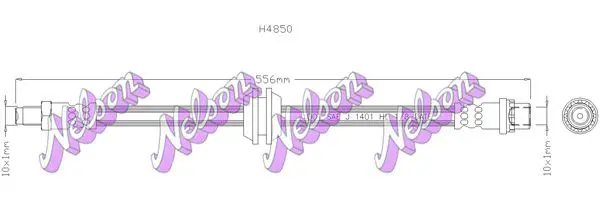 Handler.Part Brake hose KAWE H4850 1