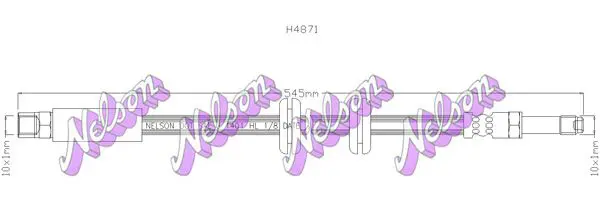 Handler.Part Brake hose KAWE H4871 1