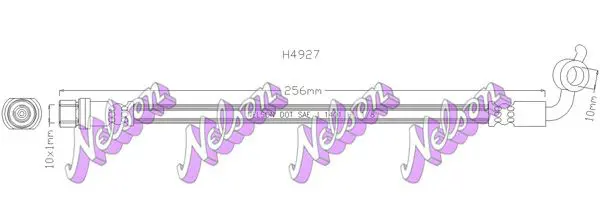 Handler.Part Brake hose KAWE H4927 1