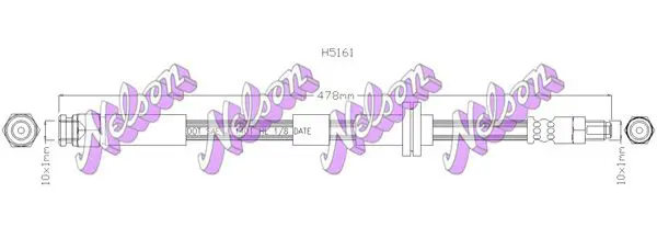 Handler.Part Brake hose KAWE H5161 1