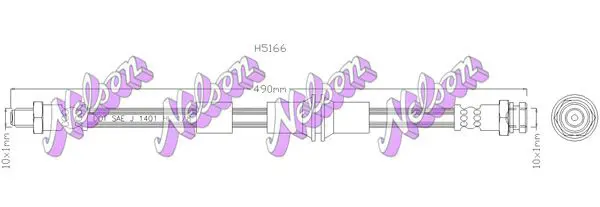 Handler.Part Brake hose KAWE H5166 1