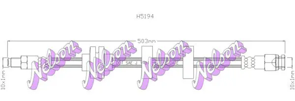 Handler.Part Brake hose KAWE H5194 1