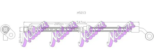 Handler.Part Brake hose KAWE H5213 1