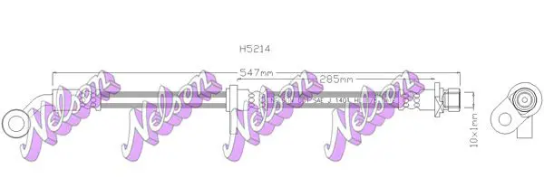 Handler.Part Brake hose KAWE H5214 1