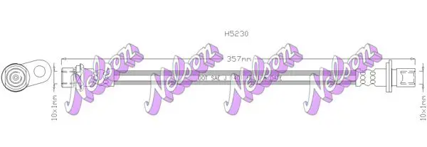 Handler.Part Brake hose KAWE H5230 1