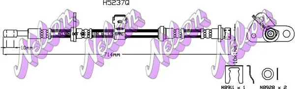 Handler.Part Brake hose KAWE H5237Q 1