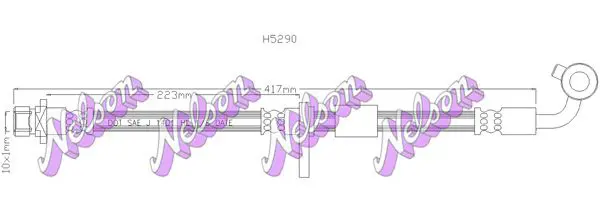 Handler.Part Brake hose KAWE H5290 1