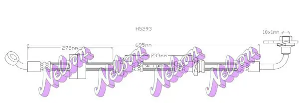 Handler.Part Brake hose KAWE H5293 1