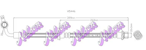 Handler.Part Brake hose KAWE H5446 1