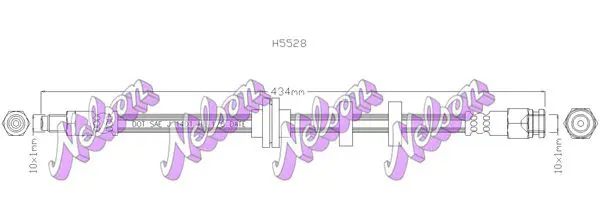 Handler.Part Brake hose KAWE H5528 1