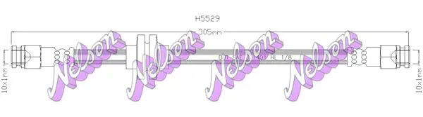 Handler.Part Brake hose KAWE H5529 1