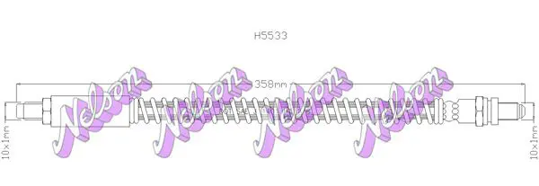 Handler.Part Brake hose KAWE H5533 1