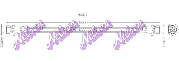 Handler.Part Brake hose KAWE H5572 1