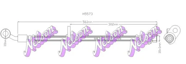 Handler.Part Brake hose KAWE H5573 1