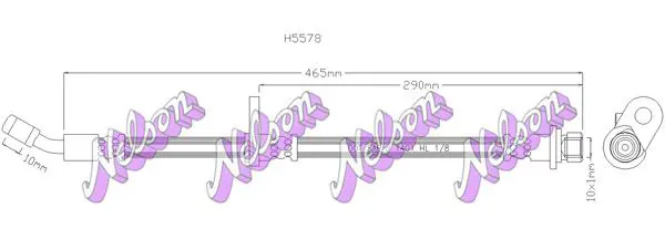 Handler.Part Brake hose KAWE H5578 1