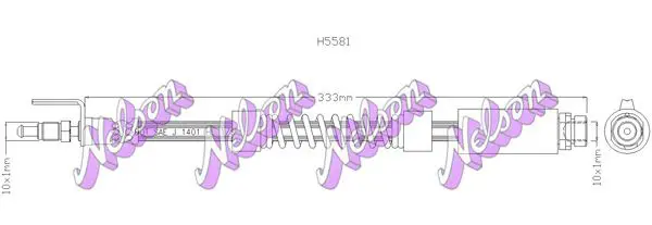 Handler.Part Brake hose KAWE H5581 1