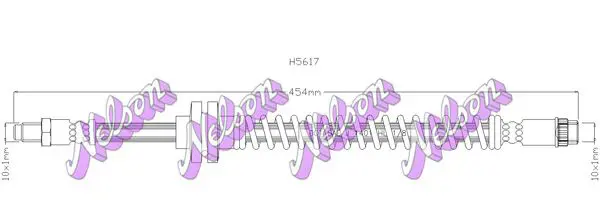 Handler.Part Brake hose KAWE H5617 1