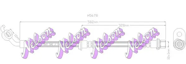 Handler.Part Brake hose KAWE H5678 1