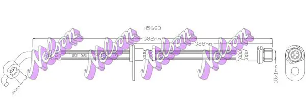 Handler.Part Brake hose KAWE H5683 1