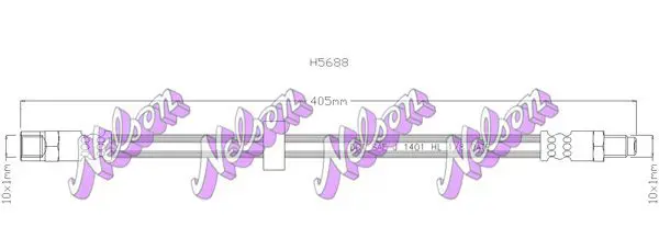 Handler.Part Brake hose KAWE H5688 1