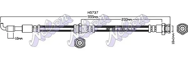 Handler.Part Brake hose KAWE H5737 1