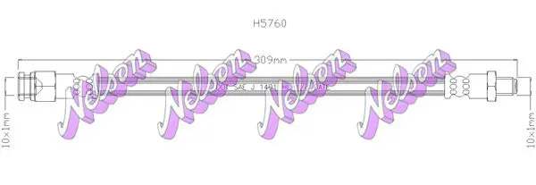 Handler.Part Brake hose KAWE H5760 1