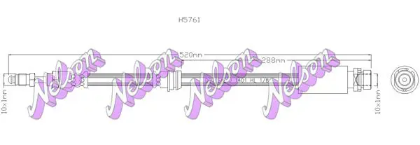 Handler.Part Brake hose KAWE H5761 1