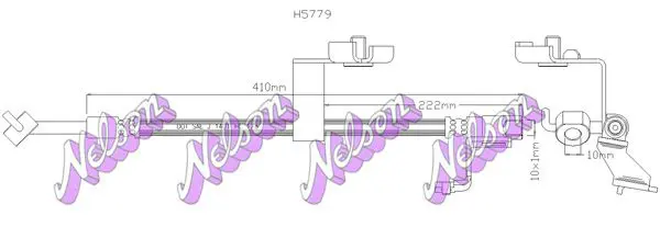 Handler.Part Brake hose KAWE H5779 1