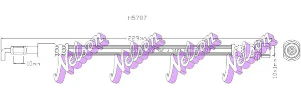 Handler.Part Brake hose KAWE H5787 1