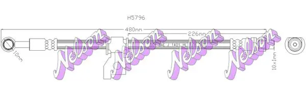 Handler.Part Brake hose KAWE H5796 1