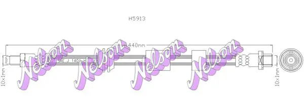 Handler.Part Brake hose KAWE H5913 1