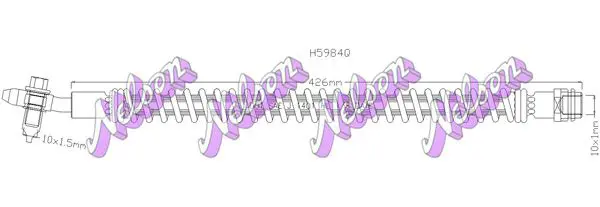 Handler.Part Brake hose KAWE H5984Q 1