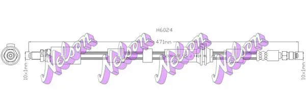 Handler.Part Brake hose KAWE H6024 1