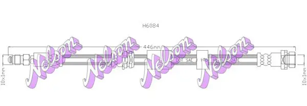 Handler.Part Brake hose KAWE H6084 1