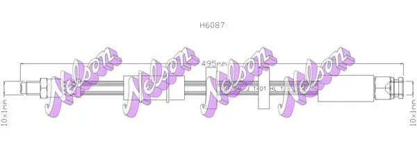 Handler.Part Brake hose KAWE H6087 1