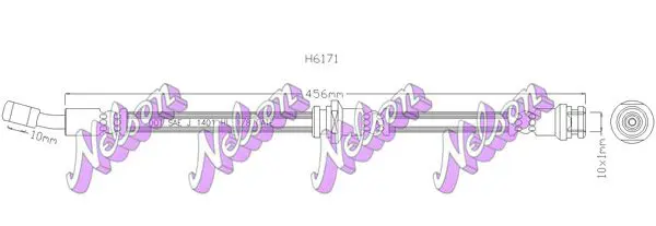 Handler.Part Brake hose KAWE H6171 1