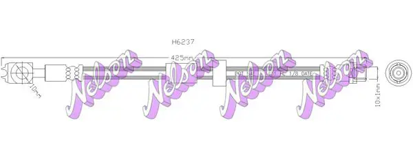 Handler.Part Brake hose KAWE H6237 1