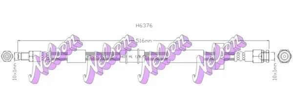 Handler.Part Brake hose KAWE H6376 1