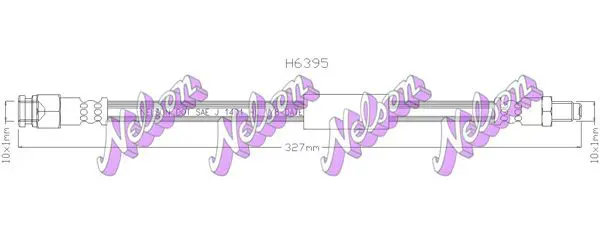 Handler.Part Brake hose KAWE H6395 1