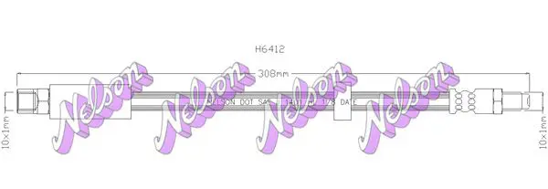 Handler.Part Brake hose KAWE H6412 1