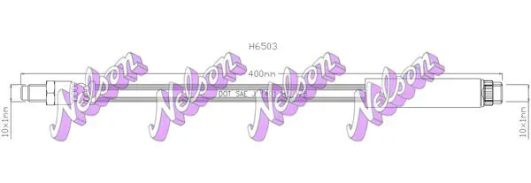 Handler.Part Brake hose KAWE H6503 1